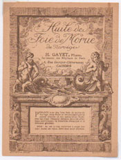tiquette d'huile de foie de morue de la collection