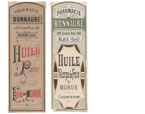collection d'tiquettes huile de foie de morue