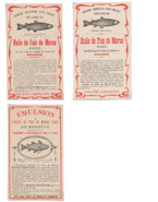 collection d'tiquettes huile de foie de morue