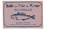 collection d'étiquettes huile de foie de morue